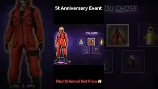 How To Complete 5t Anniversary Event In Free Fire Red Criminal bundle #shorts #freefire