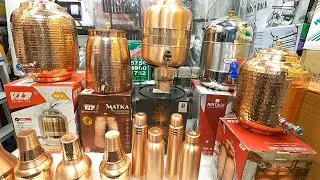 💯Original copper sizzling water jug. pure copper water battle price in bangladesh