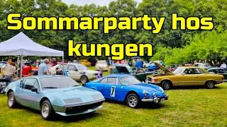 Åker MB 450 SLC till kunglig bilträff på Sollidens slott, Borgholm Öland