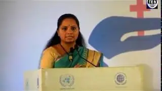 K Kavitha, TRS MP speaking at Gender Equality Summit 2019