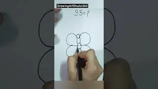 Simple drawing technique by 33 number #youtubeshorts #shorts #shortsvideo #art #viral #drawing