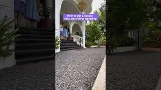 How to get a couple video shot using only a phone while travelling. #travelshot #coupleshot #howto