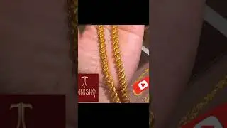 22kt Heavy weight men's chain collection  ⛓️😍 from tanishq 🤩 #gold #tanishq #youtubeshorts #viral