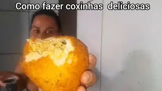 Venham conferir minhas coxinhas./ Mais coxinha de mandioca com queijo dá mãe 