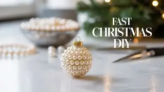I Turned Pearl Beads Into Christmas Ornaments