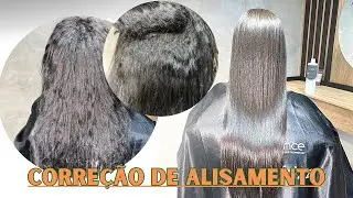 ❌ COMO CORRIGIR UM ALISAMENTO ? LEVEI 6 HORAS PARA ENTREGAR O LISO PERFEITO - PROGRESSIVA SEM FORMOL
