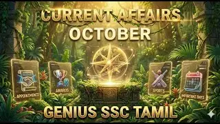 #3 OCTOBER 2025 - Complete Current Affairs (PART 1) ⚡ One Shot Video | Genius SSC Tamil
