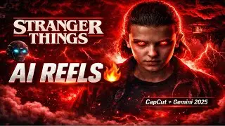 Stranger Things AI Reels Kaise Banaye 🔥 | Trending AI Reels Editing Tutorial | CapCut & Gemini 2025