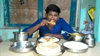 UNLIMITED RICE DOSA WITH CHICKEN CURRY EATING CHALLENGE | FOOD CHALLENGE INDIA | SAAPATTU PSYCHOS