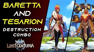 How to Build Baretta And Tesarion Destruction Combo F2P (Explained) | Summoners War Lost Centuria