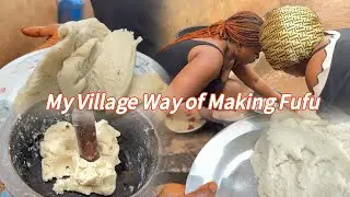 This is how we make FUFU back in my Village (Ezinachi) - Traditional and full of Culture 🤍🤎