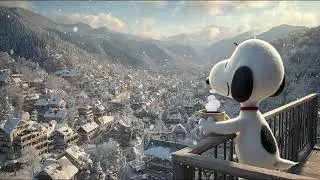 Frosty Focus Beats with Snoopy ❄️ Winter Lofi Music to Stay Calm, Study & Breathe