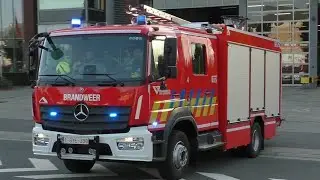 [Primeur] NIEUWE Autopomp 4 + CW en AB brandweer Antwerpen met spoed naar een brand besloten plaats!