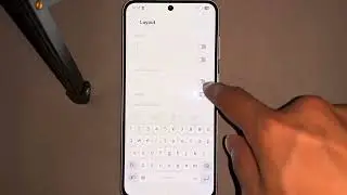 How to change Spacebar row style on Samsung keyboard