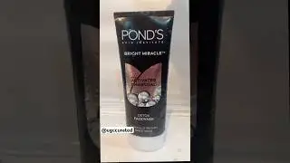 Pond&rsquo;s Charcoal Face Wash for Bright Miracle✨ #ytshorts #viral minimal routine, essential
