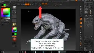 Zbrush color and material explained