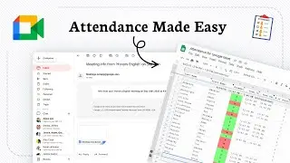 How to take attendance in Google Meet (Name Tracker)