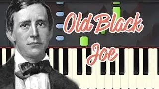🎹 stephen foster - old black joe (Piano Tutorial Synthesia)❤️♫
