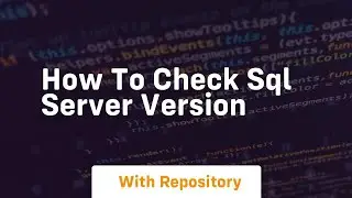 how to check sql server version