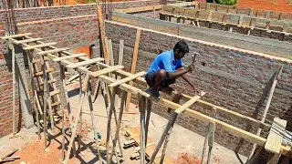 Roof Beam Concrete Formwork |Technique of Roof Shuttering |Roof Construction |Roof Beam Design 