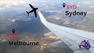 Flight view as a passenger Melbourne to Sydney Australia | Window seat view Boeing 737-800
