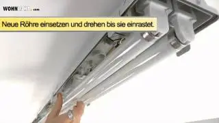 Gewusst wie.... Leuchtstoffr&ouml;hre / Starter austauschen - Wohnlicht.com