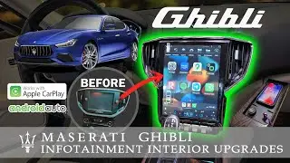 ОБНОВЛЕНИЕ ИНФОРМАЦИОННО-РАЗВЛЕКАТЕЛЬНОЙ СИСТЕМЫ Maserati Ghibli Tesla Android Screen Apple CarPl...
