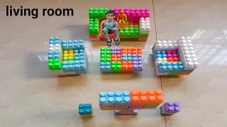 Building Blocks Living Room/Block Games/ Block Sofa/Blocktoy/Block Kids