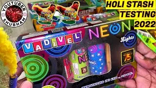 Vadivel Neon Lights, Fire Egg & Color Smoke Magnetic Mix - Holi Stash Testing 2022