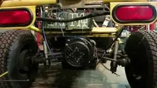 Electric Sandrail first gear acceleration!