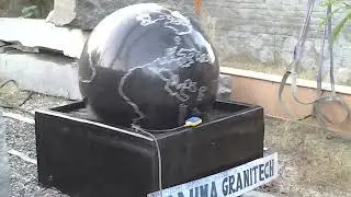 4000 Pound Granite Ball Floating - Grand Kugel , Black Stone Floating Balls, Spinning Stone Ball