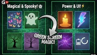 Magical & Horror Green Screen Pack: Ghost, Butterfly, VFX Assets 2026!🔥 #greenscreen #assets #viral 