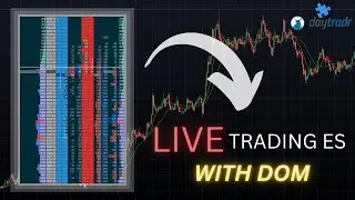 DOM Trading - ES Live Trade From Loss to Win