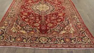 Traditional Persian Mashad Rug 8 7X6 6