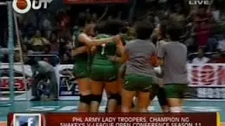 24 Oras: PHL Army Lady Troopers, champion ng Shakey's V-League Open Conference