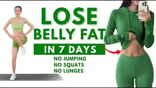 LOSE BELLY FAT IN 7 DAYS 🔥15 Min Standing Abs Workout &ndash; No Squats, No Lunges, No Jumping | Emma Fit