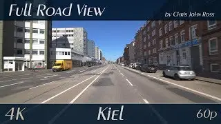 Kiel, Germany: Alte Lübecker Chaussee, Sophienblatt, Andreas-Gayk-Straße - 4K (2160p/60p) Ultra HD