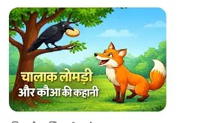 कौआ और चालाक लोमड़ी की कहानी 
