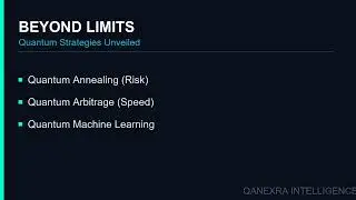 Qanexra - Trading Algorithms in the Quantum Age