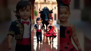 🇪🇸Bull of Passion &ndash; Spain Kids Runway 💃🐂 #viral #trending
