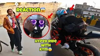 HYPER RIDE 🔥 PATNA ATAL PATH 🥵  REACTION￼￼ 👀 SUPER LOOK KTM 200 😍 #motovlog #sportsbike #r15v4 ￼