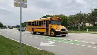 City of Pembroke Pines Charter School Bus Bypass, Dykes Rd, 2022 Blue Bird Vision Diesel