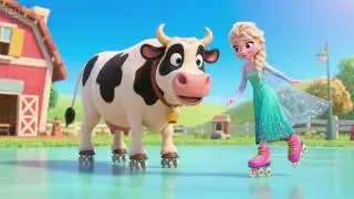 Elsa and the Cow Who Could Skate 6 | The Frozen Friendship Challenge