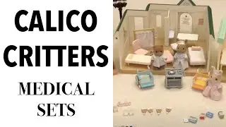 Sylvanian Families Calico Critters Pharmacy, Hospital, & Dentist office with vintage Doctor & Nurse!