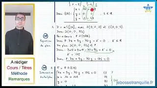 📝PDF |  EXO TYPE DS 1 | Orthogonalité et distances dans l'espace