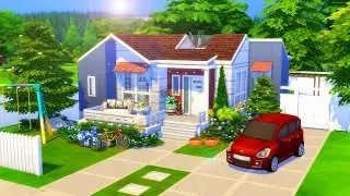 Tiny House for a Small Family 👪 // Sims 4 Speed Build
