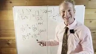 Solve the Exponential Equation (1/125)^x = (1/25)^(x - 1)