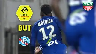 But Lebo MOTHIBA (9') / N&icirc;mes Olympique - RC Strasbourg Alsace (2-2)  (NIMES-RCSA)/ 2018-19