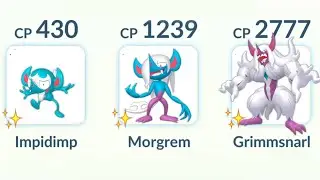 using Shiny (Impidimp, Morgrem, Grimmsnarl) family in Pokemon GO.