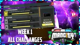⭐️ALL WEEK 1 CHALLENGES!⭐️ | Mad City | Roblox